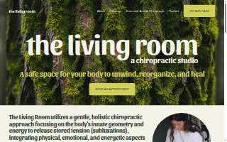 The Living Room: a chiropractic studio website