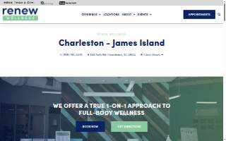 Renew Wellness of Charleston website