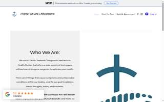 Anchor of Life Family Chiropractic at West Ashley website
