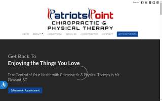 Patriots Point Chiropractic & Physical Therapy website