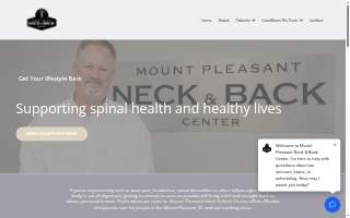 Mount Pleasant Neck & Back Center website