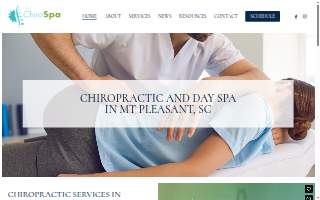 The ChiroSpa of Mt Pleasant website