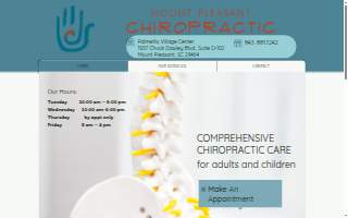 Mount Pleasant Chiropractic website