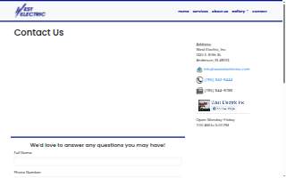West Electric Inc website