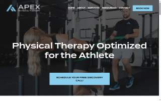 Apex Physical Therapy website