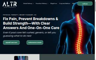 ALTR Performance & Physical Therapy website