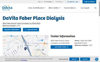 DaVita Faber Place Dialysis website