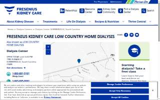 Fresenius Kidney Care Low Country Home Dialysis website