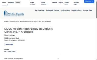 MUSC Health Nephrology at Dialysis Clinic, Inc. - Archdale website