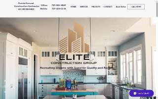 Elite Construction Group website