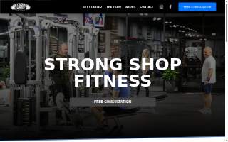 Strong Shop Fitness website