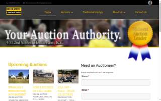 Herron Auction Realty website