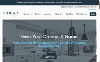 Triad Construction Services website