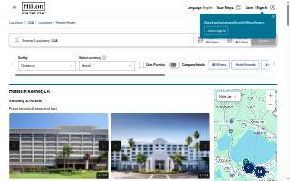 Hilton New Orleans Airport website