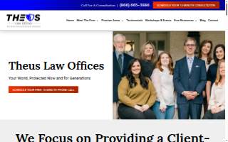 Theus Law Offices of Alexandria website