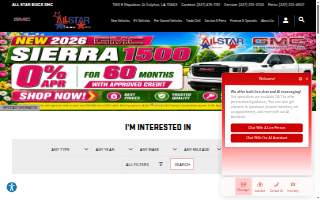 All Star Buick GMC website
