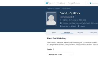 David Guillory website
