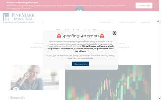 FineMark Bank & Trust, a division of Commerce Bank website