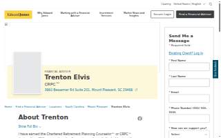 Edward Jones - Financial Advisor: Trenton Elvis, CRPC™ website