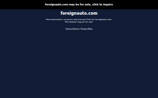 Foreign & Domestic Auto Services website