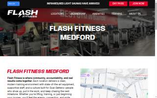 Flash Fitness website
