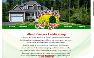 Camara's Landscaping website