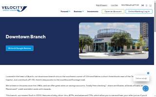 Velocity Credit Union (Downtown branch & ATM) website