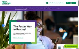 First Heritage Federal Credit Union website