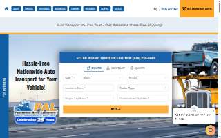 Preowned Auto Logistics website