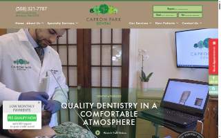 Capron Park Dental website