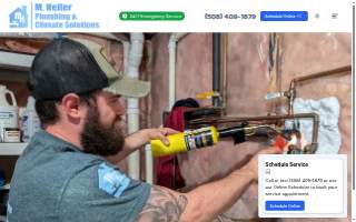 M. Heller Plumbing & Climate Solutions website