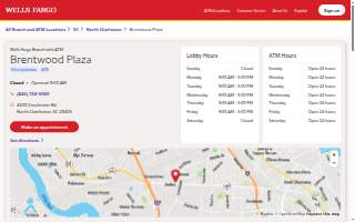 Wells Fargo Bank of North Charleston website