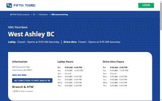 Fifth Third Bank & ATM of Charleston website