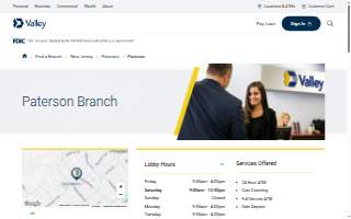 Valley Bank of Paterson website