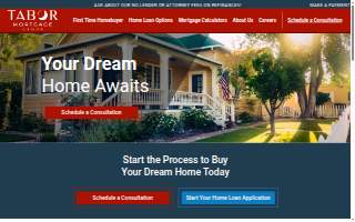 Tabor Mortgage Group website