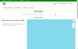 TD Bank ATM of Mt Pleasant website