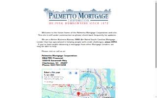 Palmetto Mortgage Corporation website