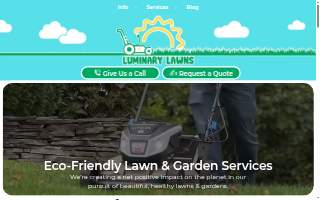 Luminary Lawns website