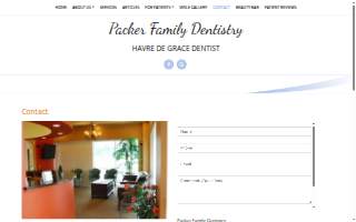 Packer Family Dentistry website