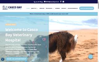 Casco Bay Veterinary Hospital website