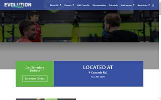Evolution Athletix of Saco website
