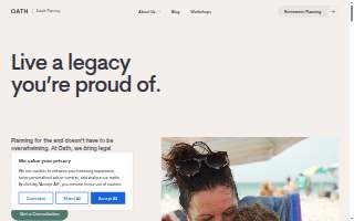 Oath - Charleston Estate Planning & Investment Attorneys website
