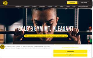 Gold's Gym of Mt Pleasant website