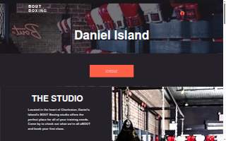 Bout Boxing & Fitness website