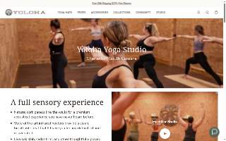 Yoloha Yoga Studio website