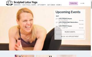 Sculpted Lotus Yoga website