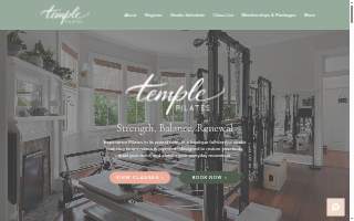 Temple Pilates website