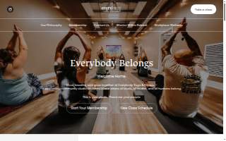 Everybody Yoga & Fitness website