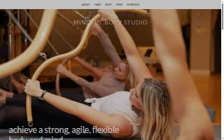 The Mindful Body Pilates & Wellness Studio website