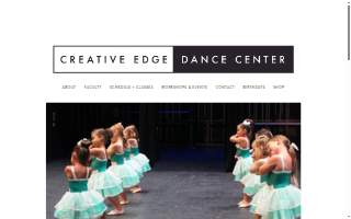 Creative Edge Dance Center website